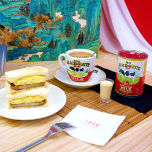 宜蘭羅東美食推薦：行運茶餐│港式茶餐廳：2拼套餐 - 豬扒蛋文治(三文治)+飲料